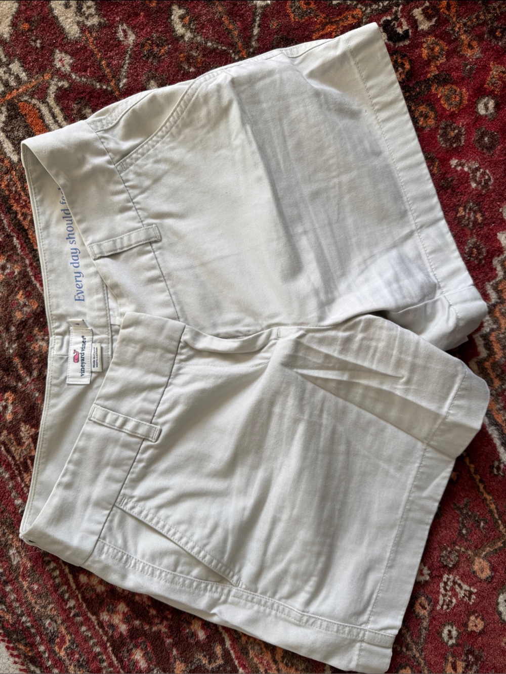 Vineyard Vines Everyday Stone/khaki Cotton Shorts 3.5 inch inseam